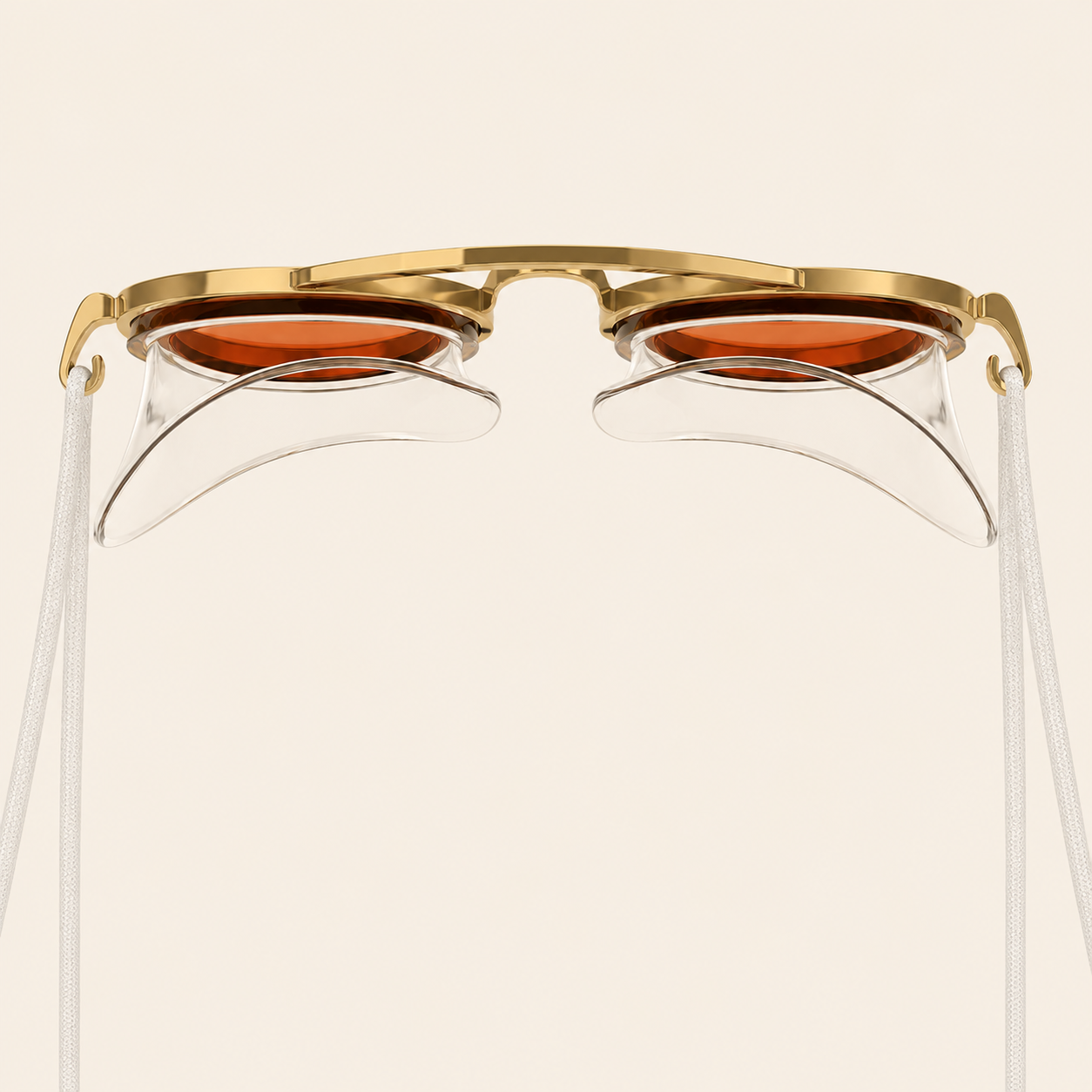 Gold Aviator Swim Goggles
