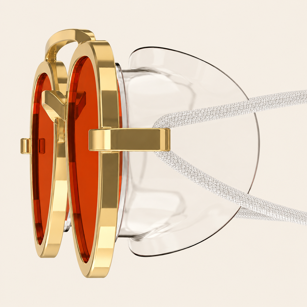 Gold Aviator Swim Goggles
