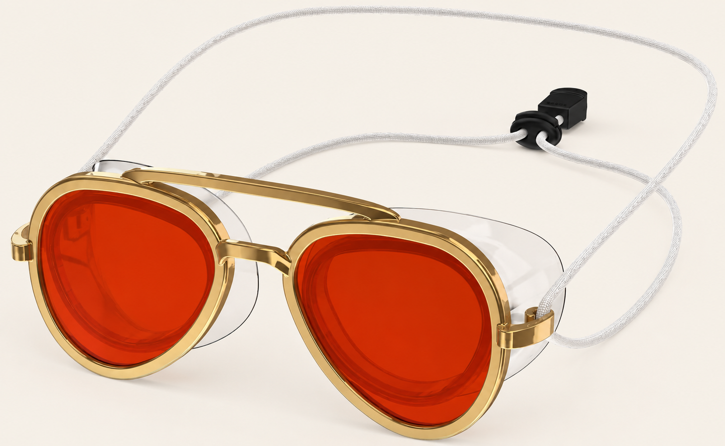 Gold Aviator Swim Goggles