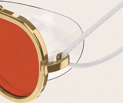 Gold Aviator Swim Goggles