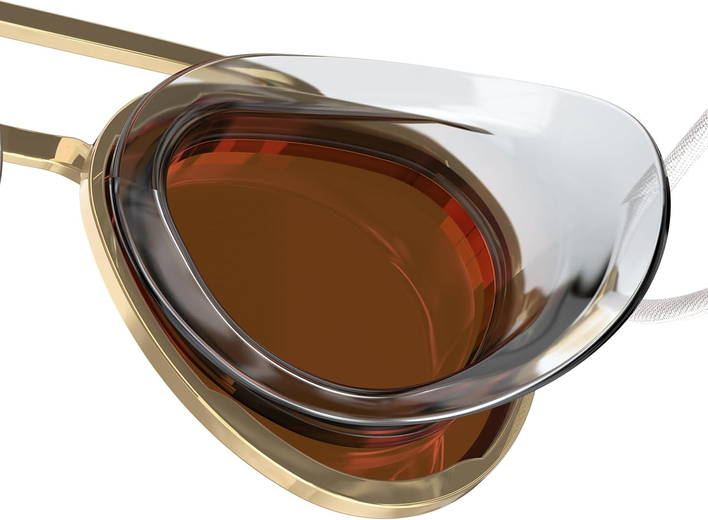 Gold Aviator Swim Goggles