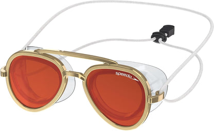 Gold Aviator Swim Goggles