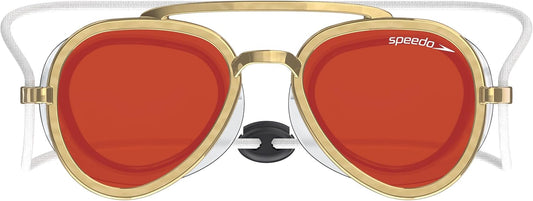 Gold Aviator Swim Goggles