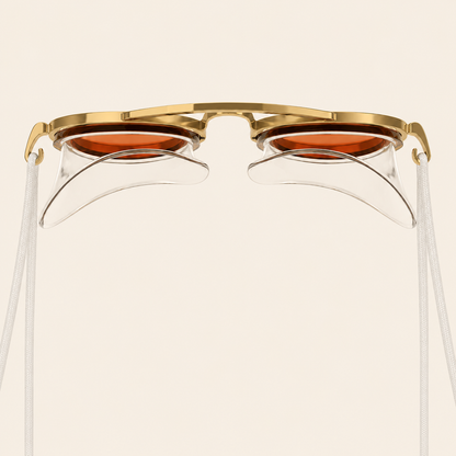 Gold Aviator Swim Goggles